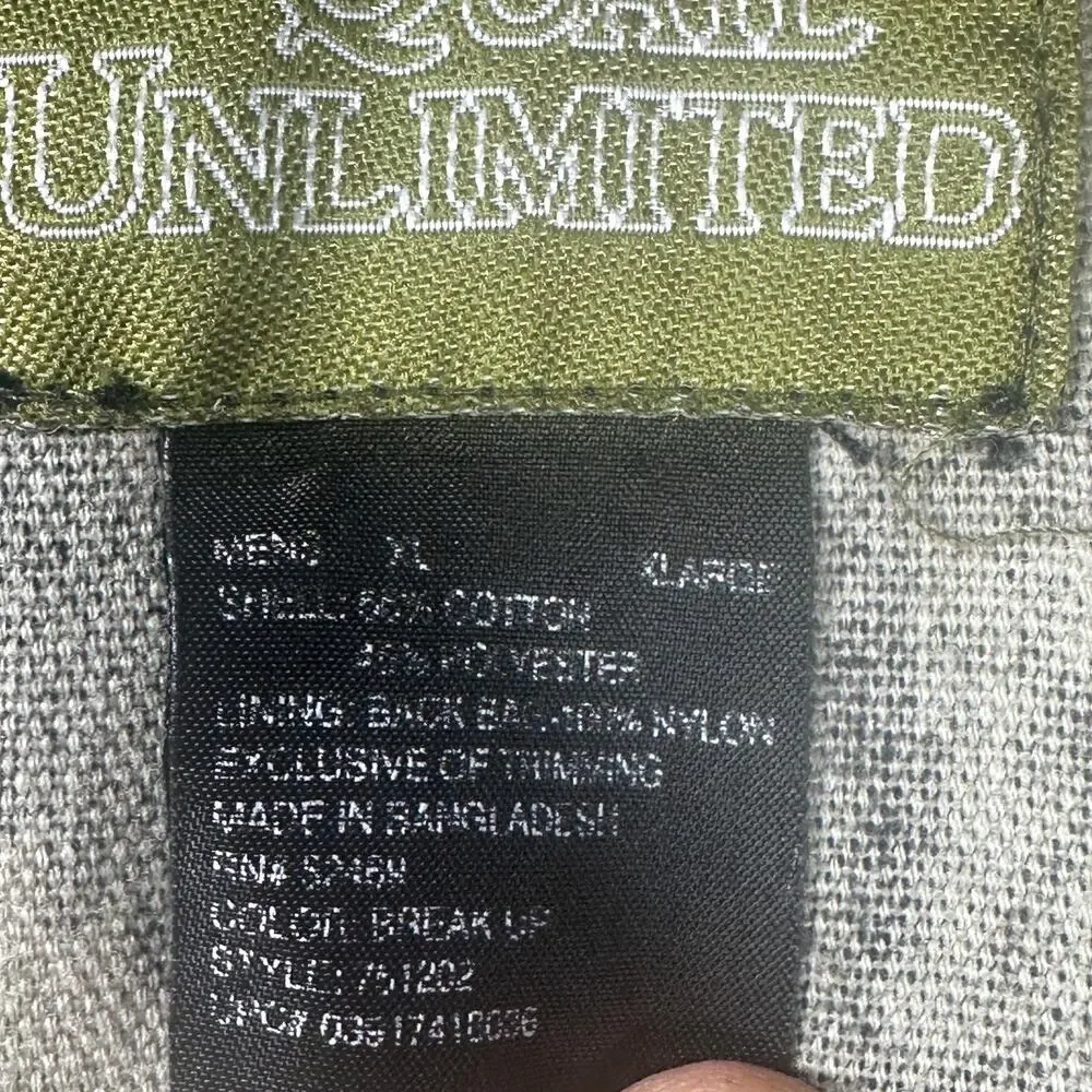 Quail Unlimited Hunting Vest XL Camo Game Bird Shooting Vest Mossy Oak